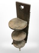 A continental oak wash stand,