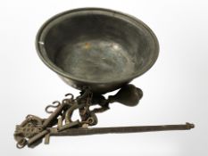 An antique pan scale.