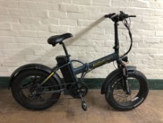 A Krypton electric folding bike with battery, no charger.