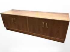 A G Plan teak low side cabinet, width 163 cm.