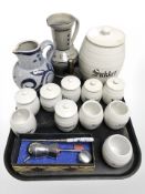 A group of Danish ceramic kitchen storage jars,