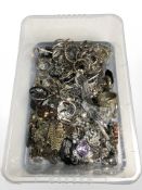 A large quantity of contemporary costume jewellery, bangles,