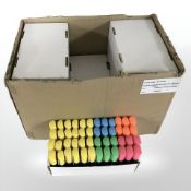 Six boxes, each containing forty eight highlighter pens.