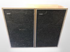 A pair of Goodmans Mezzo SL teak cased speakers,