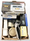 Home electricals including Olympus digital camera, Roberts Gemini 20 radio,