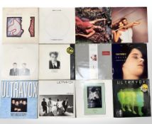 Ultravox, Eurythmics, The Pet Shop Boys, Spandau Ballet, and Roxy Music, twelve LP's.