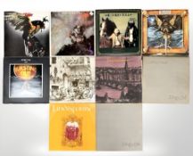 Mixed Rock/Folk Rock/Heavy Metal - Budgie, Loudness, Jethro Tull, Lindisfarne, ten LP's.