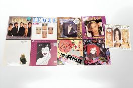 Mixed artists - The Human League, Culture Club, Duran Duran, Tears for Fears, Bananarama, nine LP's.