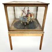 A boardroom model of The North Cormorant oil platform,