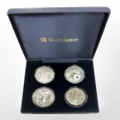 A Westminster 2005 Famous World Silver Coin Collection series, United States Eagle,