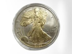 A United States of America 1 oz fine silver dollar 2005