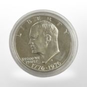 A United States of America 1976 0.400 silver issue dollar, 24.7g.