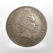 A Queen Elizabeth II 2010 Britannia 2 pound fine silver 0.999 coin, 32.