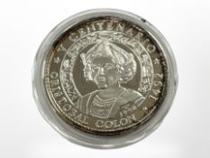 A Republica De Cuba 10 Pesos 0.999 fine silver coin, 1 oz.