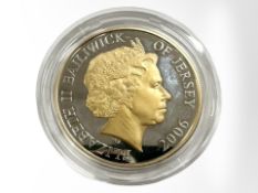 A Queen Elizabeth II 2006 0.925 silver proof £5 coin, 28.7g.
