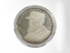 A Republica De Cuba 10 Pesos 0.999 fine silver coin, 1 oz.