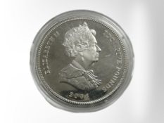 A Queen Elizabeth II 2006 five pound 0.925 silver coin 25.