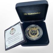 The Royal Engagement of Prince William and Catherine Middleton, a silver proof 0.