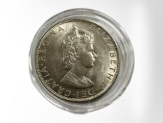 An Elizabeth II 1964 Bermuda 0.500 silver Crown, 22.5g.