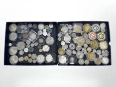 A group of commemorative, fantasy and circulated coins, World coins, Crowns etc.