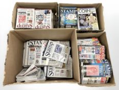 A very large quantity of stamp collector's magazines,
