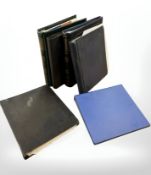 Six albums of world stamps