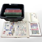 Seven albums of Stanley Gibbon's The Ideal Stamp Album,