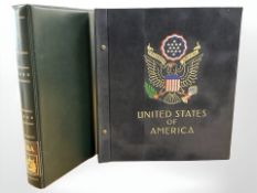 Two albums of United States stamp collection and USA stamps