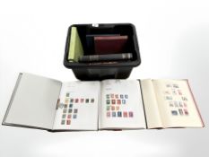 Eight albums of stamps including Tower stamp album, Barclays Classic,