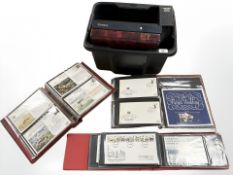 Seven albums of Post Office first day covers etc