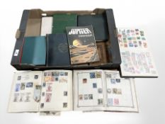 A collection of vintage stamp albums, stamps of the world, Jubilee postage stamp album,