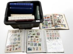 Ten albums of stamps including The Triumph, world stamps, 20th century British stamps,