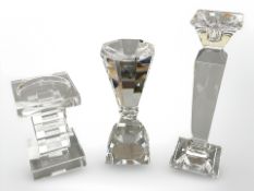 Three good quality candle stands,