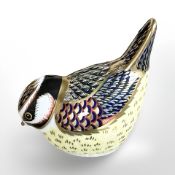 A Royal Crown Derby bird figure, with gold stopper.
