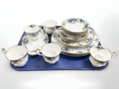 A Royal Albert Moonlight Rose part tea and dinner set (twenty three pieces) CONDITION