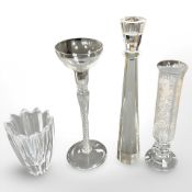 A group and crystal and glass to include tall decanter,