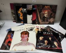 A quantity of LPs including U2, Roxy Music etc