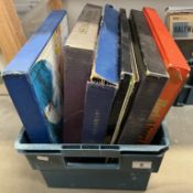 A box of boxed LPs including Eric Robinsons World Of Music etc