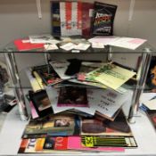 A quantity of Souvenia programmes & LPs including Michael Jackson, Grease, Elton John etc