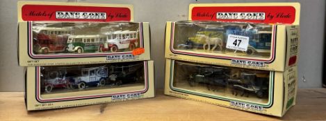 4 boxed Lledo Days Gone model gift sets