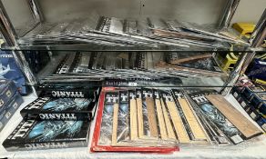 A Complete unopened set of Build The Titanic No 1 - 100, All sealed & 3 folders
