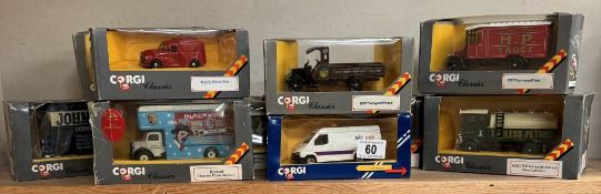 A quantity of Corgi Classics including Bedford, 1929 Thorny Croft etc