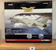 A boxed Corgi aircraft AA38601 BAC-TSR-2, XR219 scale 1:72