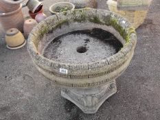 A Large Ornamental Stone Tub