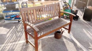 A hardwood Bench (Canterbury 14 cm wide x 100 cm high x 70 cm diameter)
