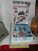 A quantity of 'Antique Toy World' magazines.