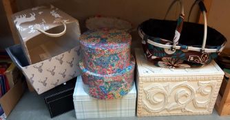 A quantity of storage boxes etc COLLECT ONLY