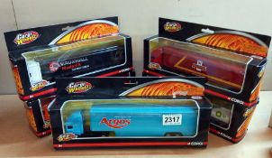 5 boxed Corgi wheelz diecast lorries
