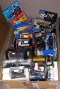 A large box of mixed make & scale diecast including matchbox