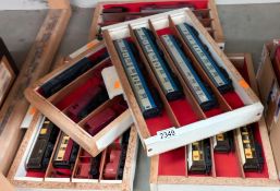 4 trays of '00' gauge coaches & Rolling stock